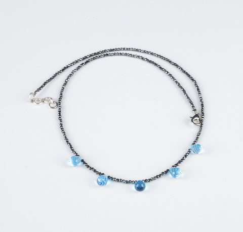уронить ~ Swiss Blue Topaz Necklace уронить ~ Swiss Blue Topaz Necklace