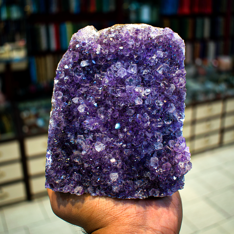 Uruguay Amethyst Cluster Standing Piece 1463 Grams Uruguay Amethyst Cluster Standing Piece 1463 Grams