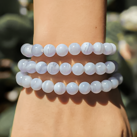 Blue Lace Agate Bracelet Blue Lace Agate Bracelet