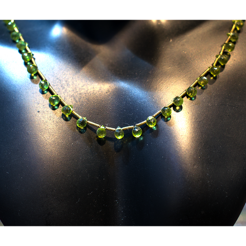 Peridot Mini Drops Necklace Peridot Mini Drops Necklace
