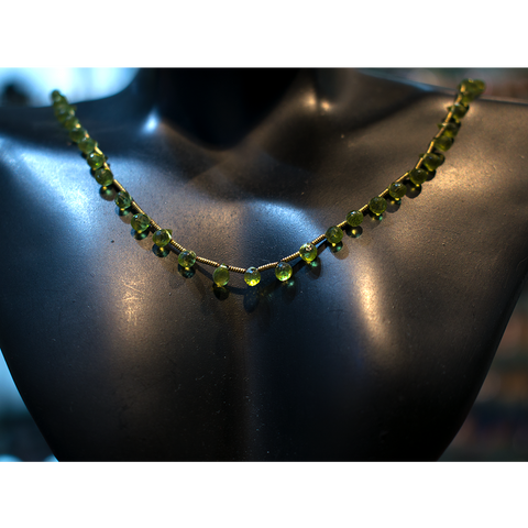 Peridot Mini Drops Necklace Peridot Mini Drops Necklace