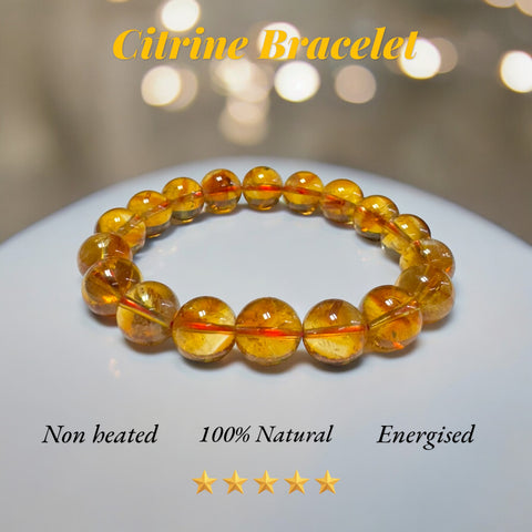 Natural Citrine Premium Bracelet ( Non Heated ) Natural Citrine Premium Bracelet ( Non Heated )