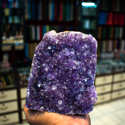 Uruguay Amethyst Cluster Standing Piece 1463 Grams Uruguay Amethyst Cluster Standing Piece 1463 Grams
