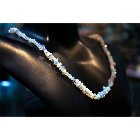 Fire Opal Cut Necklace 17 Inch Fire Opal Cut Necklace 17 Inch