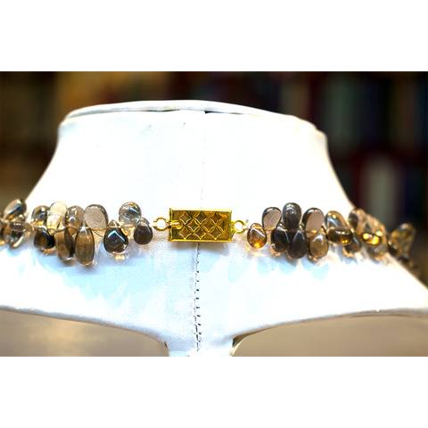 Smokey Quartz Drops Necklace Smokey Quartz Drops Necklace