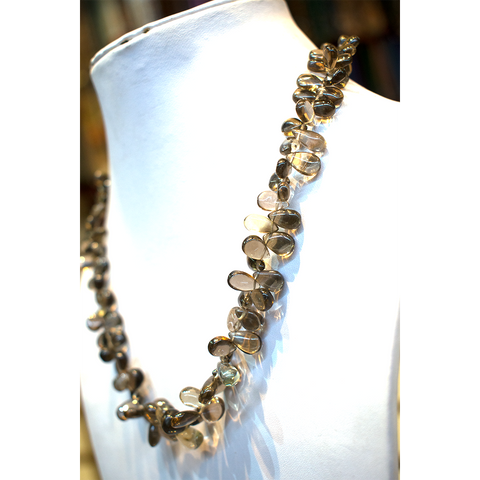 Smokey Quartz Drops Necklace Smokey Quartz Drops Necklace