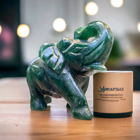 Green Aventurine Elephant 316 Grams Green Aventurine Elephant 316 Grams