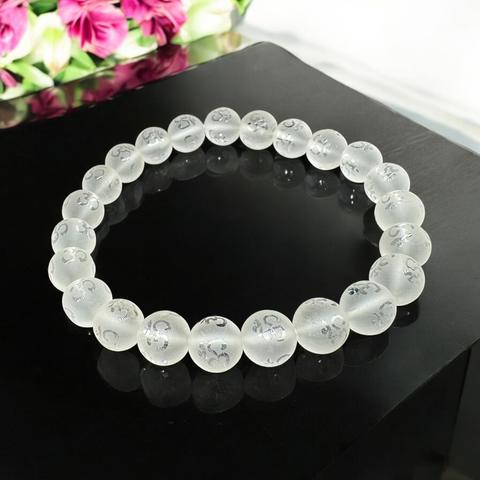 🕉 OM 🕉 Clear Quartz Bracelet | Sphatik 🕉 OM 🕉 Clear Quartz Bracelet | Sphatik