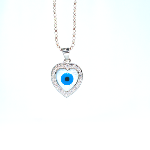Evil Eye Necklace Sterling Silver Evil Eye Necklace Sterling Silver