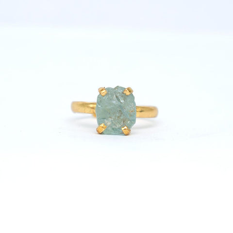 Aquamarine Ring - Raw Aquamarine Ring - Raw