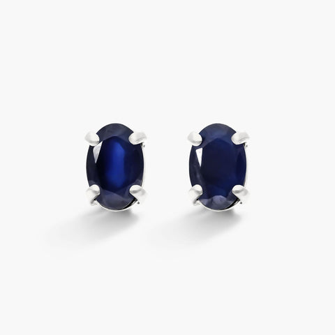 Blue Sapphire Earrings ( Thailand ) Blue Sapphire Earrings ( Thailand )