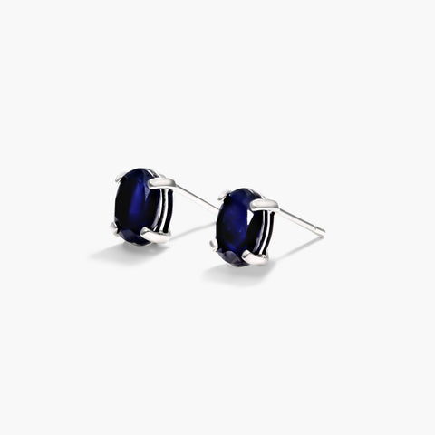 Blue Sapphire Earrings ( Thailand ) Blue Sapphire Earrings ( Thailand )