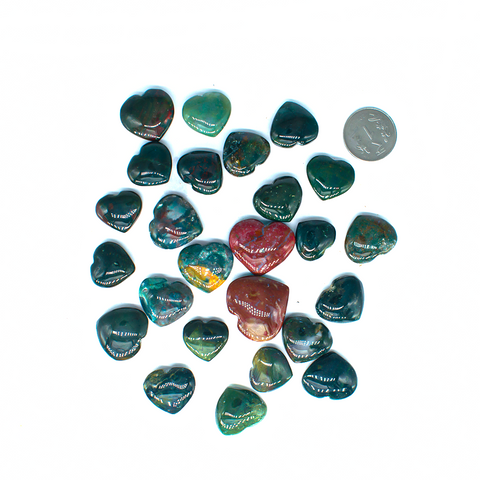 Blood Stone Mini hearts Blood Stone Mini hearts