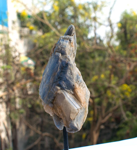 Blue Kyanite Raw CLuster On a stand Blue Kyanite Raw CLuster On a stand