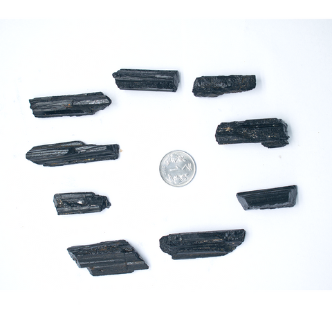 Black tourmaline raw  clusters Black tourmaline raw  clusters