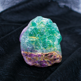 Rainbow fluorite raw clusters