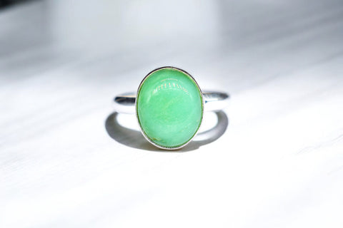 Chrysoprase Ring - Chrysoprase Ring -