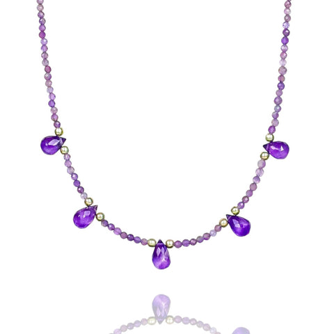 уронить~ Amethyst Necklace уронить~ Amethyst Necklace