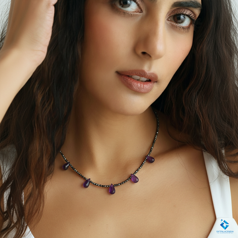 уронить~ Amethyst Necklace уронить~ Amethyst Necklace