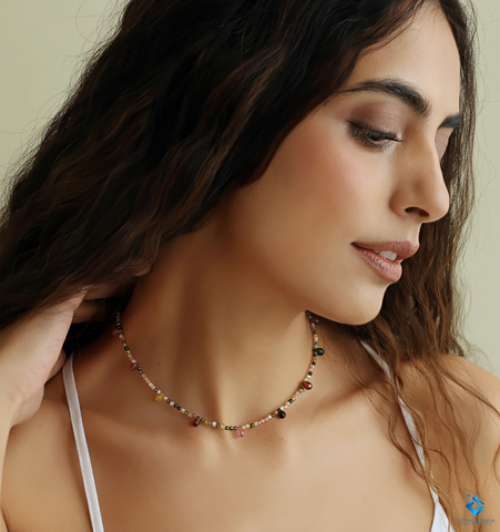 уронить ~ Multi Tourmaline Necklace уронить ~ Multi Tourmaline Necklace