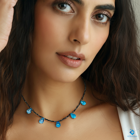 уронить ~ Swiss Blue Topaz Necklace уронить ~ Swiss Blue Topaz Necklace