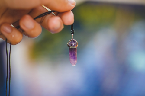 Amethyst Double Point Necklace Amethyst Double Point Necklace