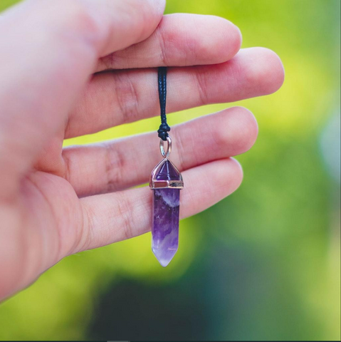 Amethyst Double Point Necklace Amethyst Double Point Necklace