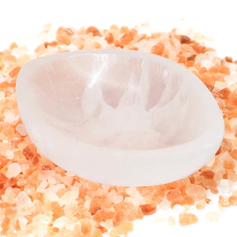 Selenite Large Eye Bowl 7 inches Selenite Large Eye Bowl 7 inches