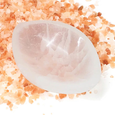 Selenite Large Eye Bowl 7 inches Selenite Large Eye Bowl 7 inches