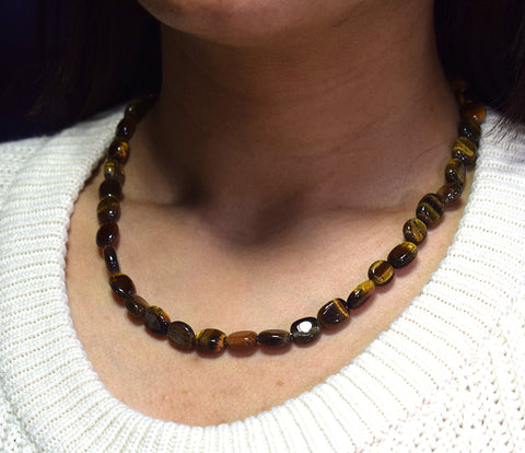 Tiger's eye Tumble Necklace Tiger's eye Tumble Necklace