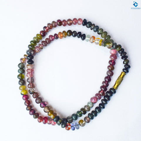 Calm & Balance Rainbow Tourmaline Necklace Calm & Balance Rainbow Tourmaline Necklace