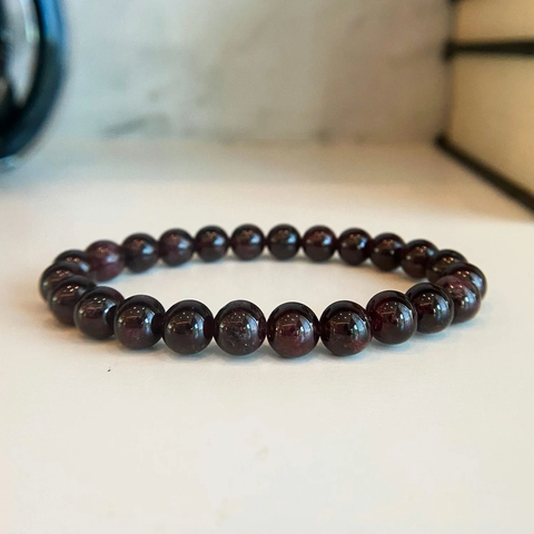 Garnet Bracelet - induces passion, fire, energy & stability Garnet Bracelet - induces passion, fire, energy & stability