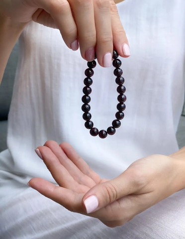Garnet Bracelet - induces passion, fire, energy & stability Garnet Bracelet - induces passion, fire, energy & stability