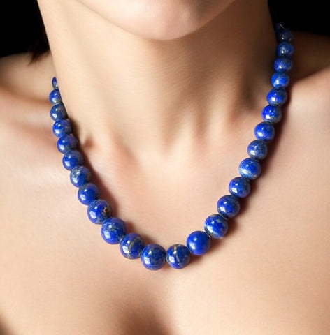 Lapis lazuli Beads Necklace Lapis lazuli Beads Necklace