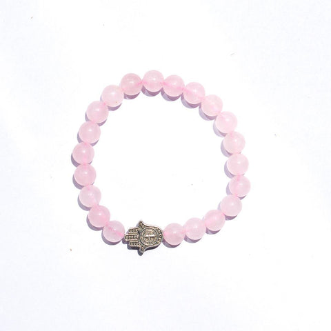 Rose Quartz Bracelet ( Attracts Love ) Rose Quartz Bracelet ( Attracts Love )