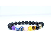 Lava Seven Chakra Bracelet