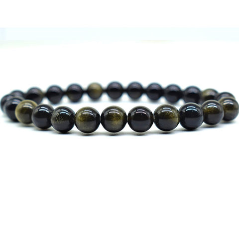Gold Sheen Obsidian Bracelet Gold Sheen Obsidian Bracelet