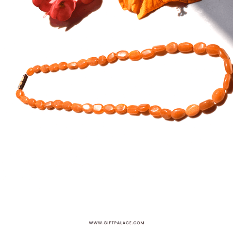 Carnelian Necklace ( Ovals) Carnelian Necklace ( Ovals)