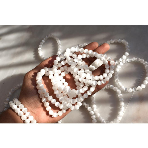 Selenite Bracelet - Cleanse Your Aura Selenite Bracelet - Cleanse Your Aura