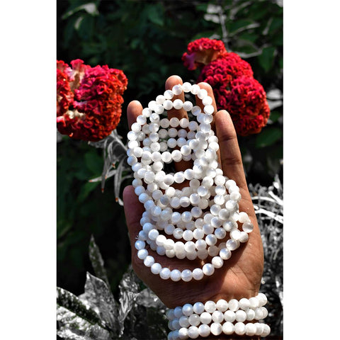 Selenite Bracelet - Cleanse Your Aura Selenite Bracelet - Cleanse Your Aura