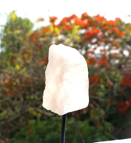 Selenite Raw On a Stand Selenite Raw On a Stand