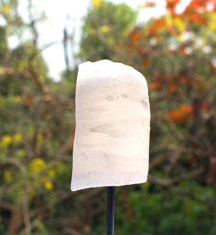 Selenite Raw On a Stand Selenite Raw On a Stand