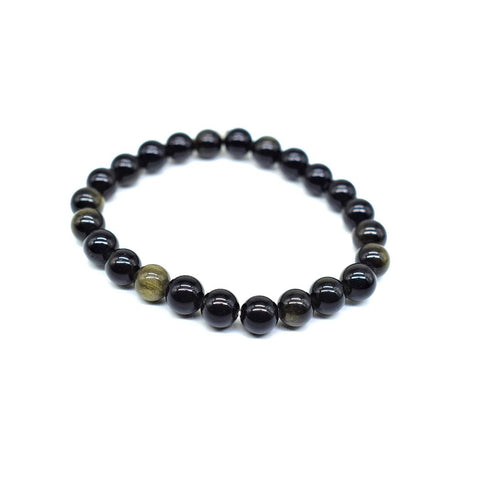Gold Sheen Obsidian Bracelet Gold Sheen Obsidian Bracelet