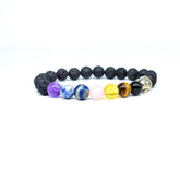 Lava Seven Chakra Bracelet