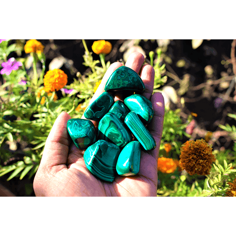 Malachite tumbles - 1 Piece Per order Malachite tumbles - 1 Piece Per order