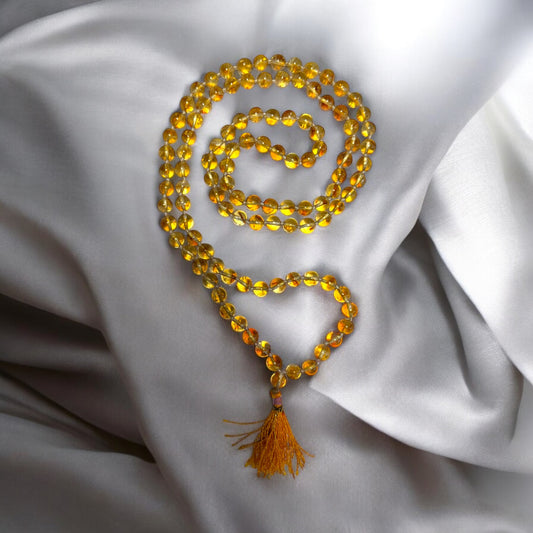 Manifesting Citrine ~ Non Heated Jaap mala 2400