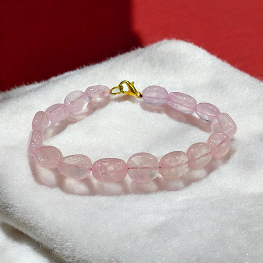 Rose Quartz Tumble Bracelet 2400