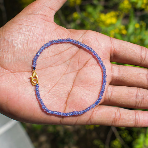 Tanzanite Natural bracelet  ( AAA  Grade )