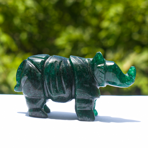 Rhinoceros - Green Aventurine