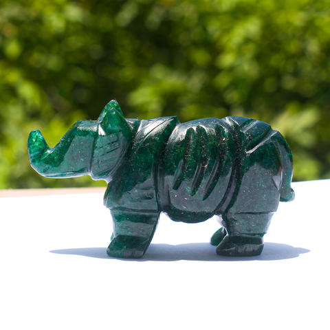 Rhinoceros - Green Aventurine
